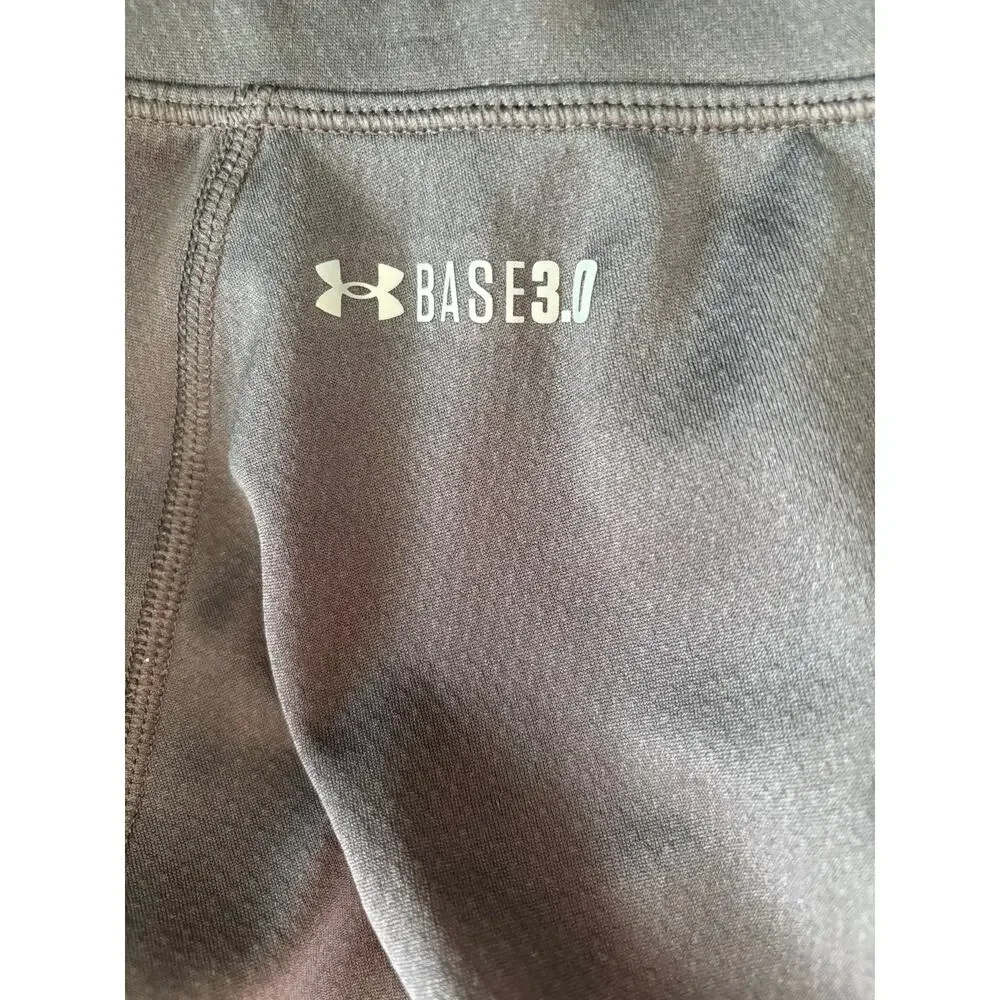Under Armour Base 3.0 Pants Men Small Black Thermal Compression Leggings Outdoor